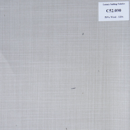 [ Hết hàng ] C52.090 Kevinlli V3 - Vải Suit 50% Wool - Nâu Kem Trơn